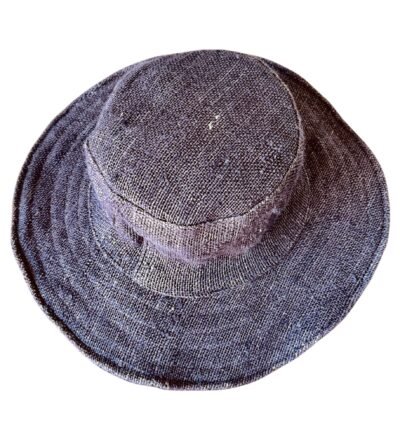 Brown hemp hat top