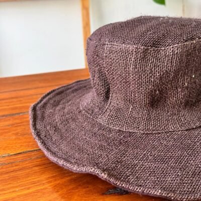 Brown hemp hat zoom