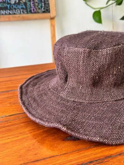 Brown hemp hat zoom