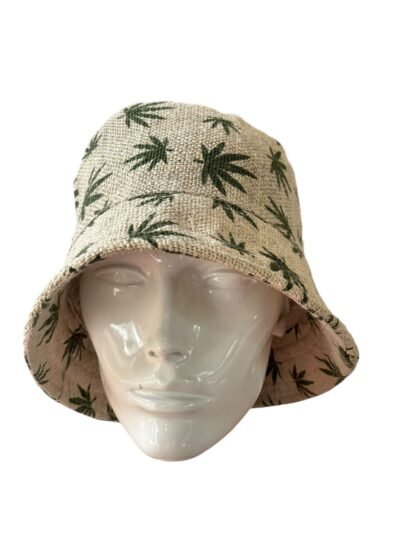 hemp leaves bucket hat